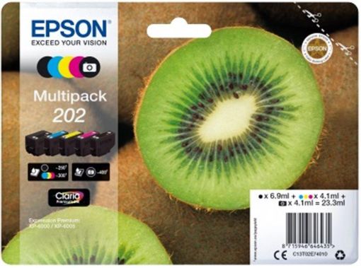 Obrázek EPSON ink Multipack Kiwi 5-colours 202 Claria Premium Ink