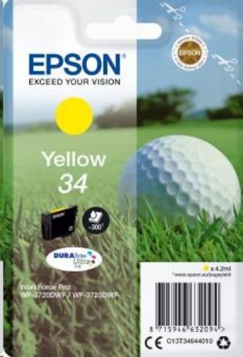 Obrázek EPSON ink bar Singlepack "Golf" Yellow 34 DURABrite Ultra Ink 4,2 ml