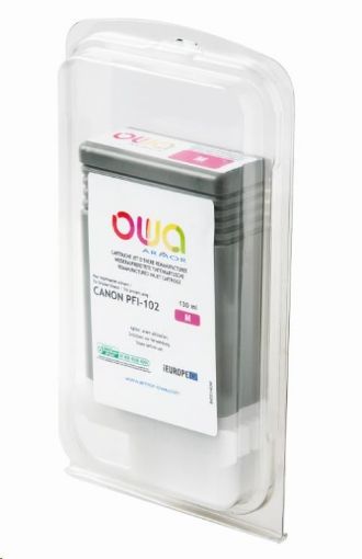 Obrázek OWA Armor toner pro CANON imagePROGRAF IPF 500, 130ml, PFI102M, Magenta (PFI-102 MBK)