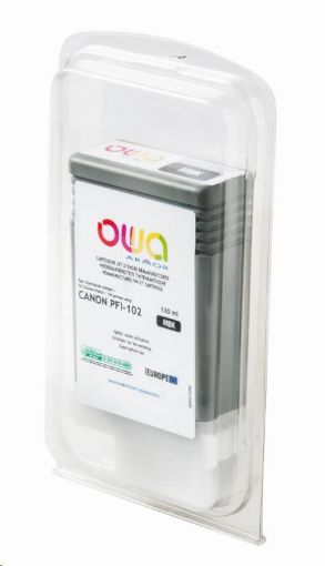 Obrázek OWA Armor toner pro CANON imagePROGRAF IPF 500, 130ml, PFI102MBK, Black Mat (PFI-102 MBK)