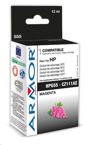 Obrázek ARMOR cartridge pro HP DJ 3525 Advant. magenta,600 str.,kom.s CZ111AE