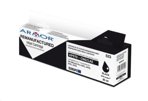 Obrázek ARMOR cartridge pro HP OJ Pro X 451 černá, 80 ml, komp.s CN621AE