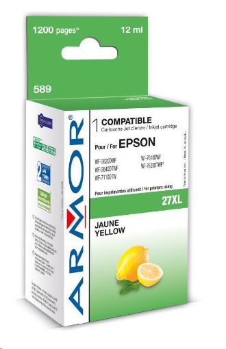 Obrázek ARMOR cartridge pro EPSON WF 3620 yellow, 12ml, (T27144010)
