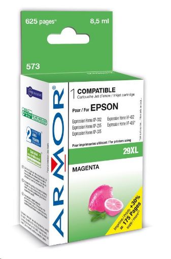 Obrázek ARMOR cartridge pro EPSON XP235/332 magenta,8,5ml, (T29934010)