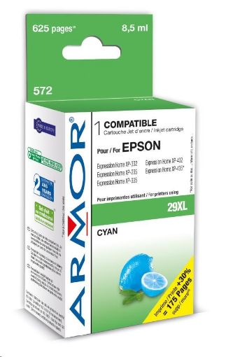 Obrázek ARMOR cartridge pro EPSON XP235/332 cyan, 8,5ml, (T29924010)