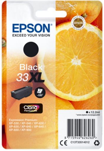 Obrázek Epson Singlepack Black pomeranč 33XL Claria Premium Ink