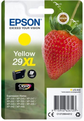 Obrázek Epson Singlepack Yellow jahoda 29XL Claria Home Ink