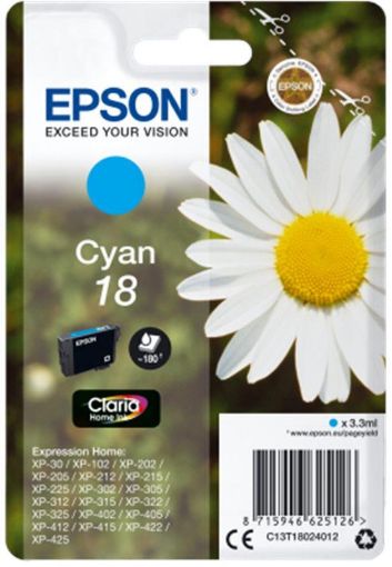 Obrázek Epson Singlepack Cyan sedmikráska 18 Claria Home Ink