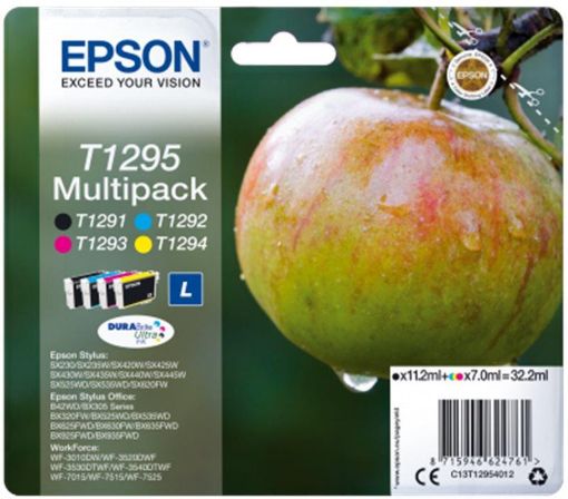 Obrázek Epson Multipack 4-colours jablkoT1295 DURABrite UltraInk