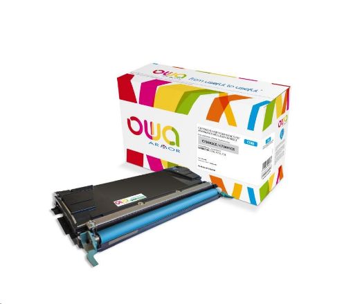 Obrázek OWA Armor toner pro LEXMARK C736, X736, 738, 10000 Stran, C736H1CG, modrá/cyan