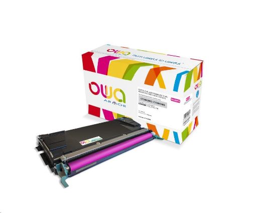 Obrázek OWA Armor toner pro LEXMARK C736, X736, 738, 10000 Stran, C736H1MG, červená/magenta