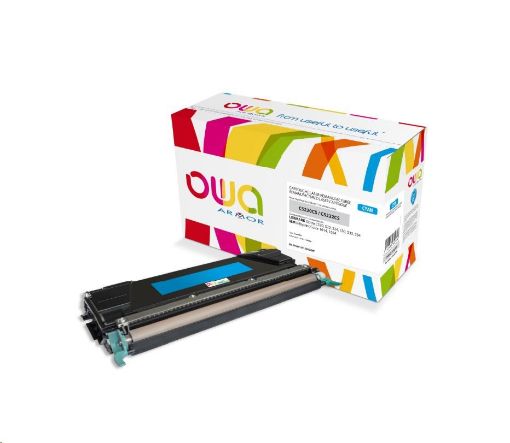 Obrázek OWA Armor toner pro LEXMARK C520, 522, 524, 530, 532, 534, 3000 Stran, C5220CS, modrá/cyan