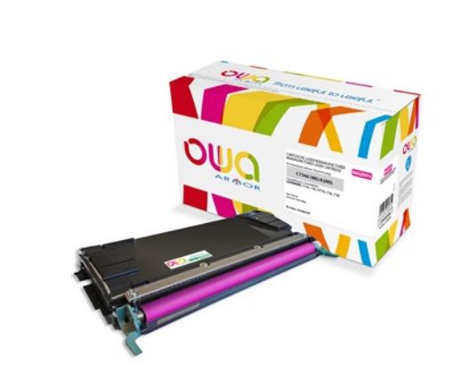 Obrázek OWA Armor toner pro LEXMARK C734, 736, X734, 736, 738, 6000 Stran, C734A1MG, červená/magenta