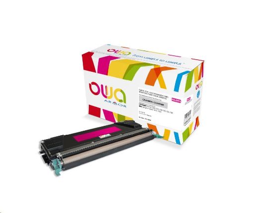 Obrázek OWA Armor toner pro LEXMARK C520, 522, 524, 530, 532, 534, 5000 Stran, C5240MH, červená/magenta