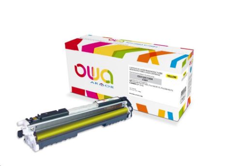 Obrázek OWA Armor toner pro CANON LBP 7010, 1000 Stran, CRG729Y, žlutá/yellow (CRG-729Y)