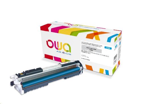 Obrázek OWA Armor toner pro CANON LBP 7010, 1000 Stran, CRG729C, modrá/cyan (CRG-729C)