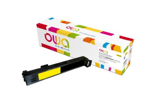 Obrázek OWA Armor toner pro HP Color Laserjet CP6015, CM6030, CM6040, 21000 Stran, CB382A, žlutá/yellow