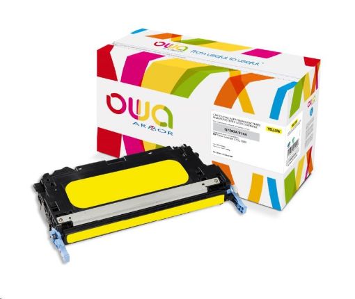 Obrázek OWA Armor toner pro HP Color Laserjet 2700, 3000, 3500 Stran, Q7562A, žlutá/yellow