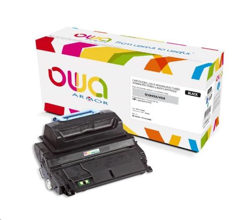 Obrázek OWA Armor toner pro HP Laserjet 4345, 18000 Stran, Q5945A, černá/black