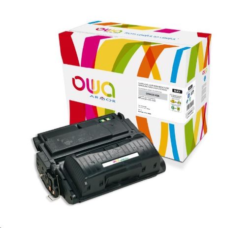 Obrázek OWA Armor toner pro HP Laserjet 4250, 4350, 10000 Stran, Q5942A, černá/black