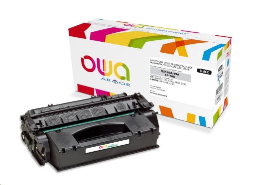 Obrázek OWA Armor toner pro HP Laserjet 1160, 1320, AIO 3390, 3392, 2500 Stran, Q5949A, černá/black