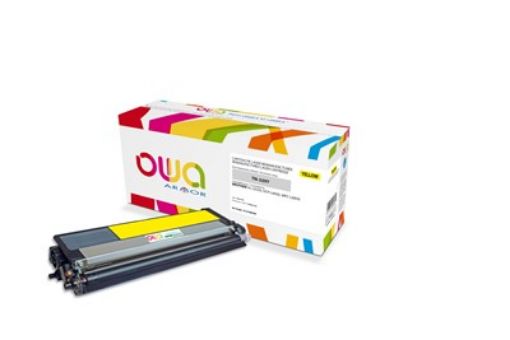 Obrázek OWA Armor toner pro BROTHER HL L8350, DCP L8450, MFC L8850, 6000 Stran, TN329Y, žlutá/yellow (TN-329Y)