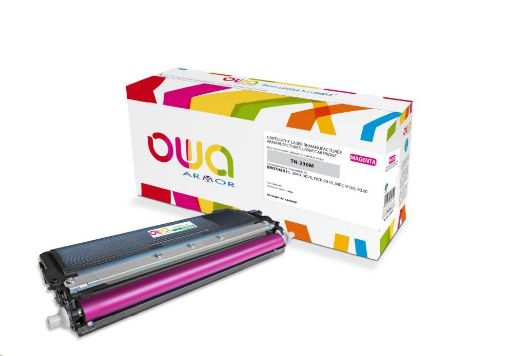 Obrázek OWA Armor toner pro BROTHER HL 3040, 3070, DCP 9010, MFC9120, 9320, 1400 Stran, TN230M, červená/magenta (TN-230M)