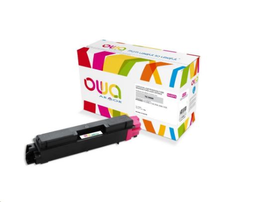 Obrázek OWA Armor toner pro KYOCERA FS-C5250, 2026, 5000 Stran, TK590M, červená/magenta + waste box (TK-590M)