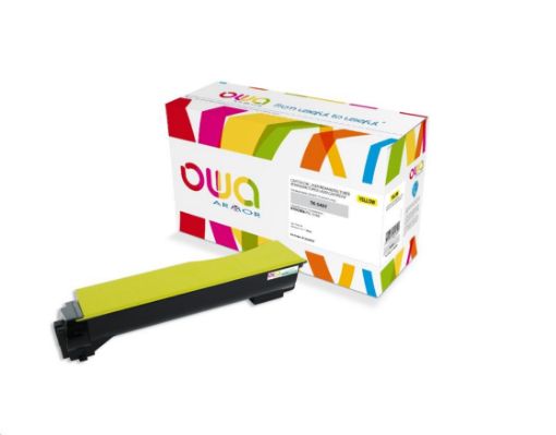 Obrázek OWA Armor toner pro KYOCERA FS-C5100, 4000 Stran, TK540Y, žlutá/yellow + waste box (TK-540Y)