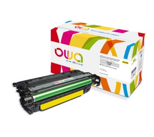 Obrázek OWA Armor toner pro HP Color Laserjet Ese M680, 16500 Stran, CF322A, žlutá/yellow