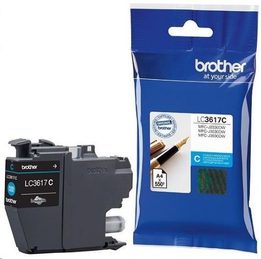 Obrázek BROTHER INK LC-3617C azurový, cyan - 550stran, J2330, J3530, J3930