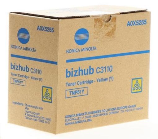 Obrázek Minolta Toner TNP-51Y, žlutý do bizhub C3110 (5k)