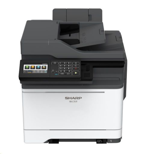 Obrázek SHARP MX-C357F multifunkční barevná tiskárna A4, 33 ppm, duplex, 1200x1200, USB, síť, FAX, ADF