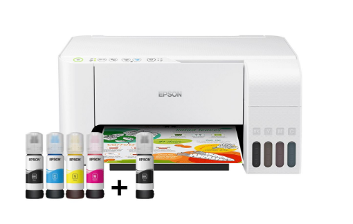 Obrázek EPSON tiskárna ink EcoTank L3156, 3v1, A4, 1440x5760dpi, 33ppm, USB, Wi-Fi, Wi-Fi Direct, Bílá