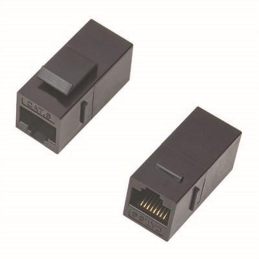 Obrázek Spojka panel UTP 2 x RJ45 (8p8c) Cat5e, přímá, plast