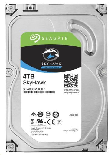 Obrázek SEAGATE HDD SKYHAWK (SURVEILLANCE) 4TB SATAIII/600 5900RPM, 64MB cache