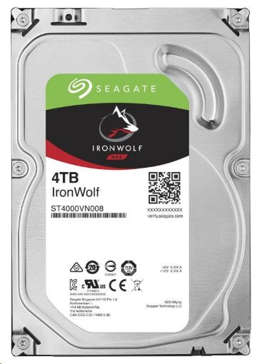 Obrázek SEAGATE HDD IRONWOLF (NAS) 4TB SATAIII/600, 5900rpm, 64MB cache