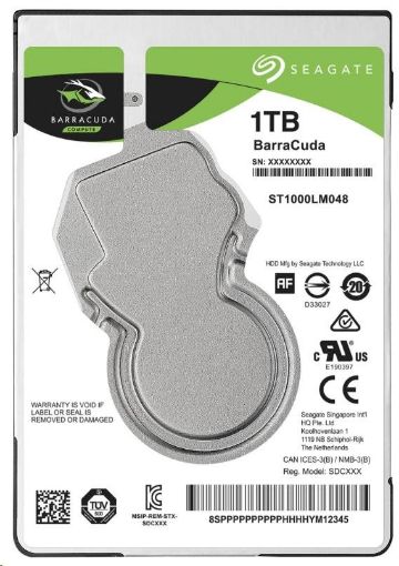 Obrázek SEAGATE HDD BARRACUDA 2.5" 1TB, SATAIII/600 5400RPM, 128MB cache, 7mm