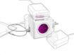 Obrázek Allocacoc PowerCube ReWirable USB + Travel Plugs, white/purple