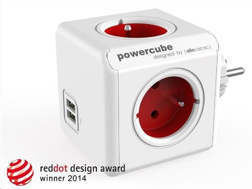 Obrázek Allocacoc PowerCube Original USB Red