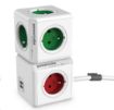 Obrázek Allocacoc PowerCube Extended USB Red (1,5m)