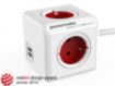 Obrázek Allocacoc PowerCube Extended USB Red (1,5m)