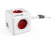 Obrázek Allocacoc PowerCube Extended USB Red (1,5m)