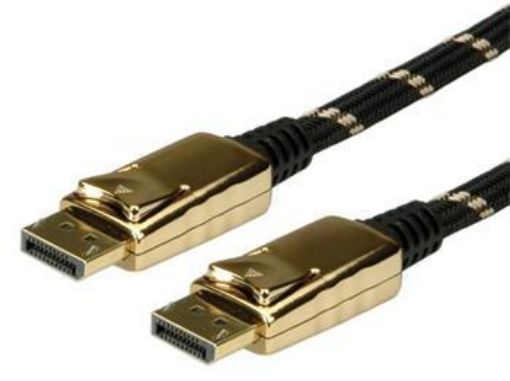 Obrázek Roline Gold DisplayPort kabel, DP(M) - DP(M), DP v.1.2, 1m