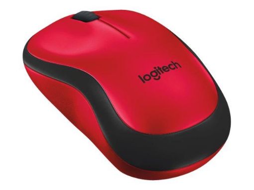 Obrázek Logitech myš M220 Silent, optická, bezdrátová, 3 tlačítka, 1000dpi - červená