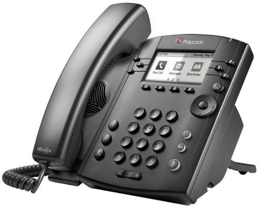 Obrázek Polycom IP telefon VVX 301, 6 linkový, 2x 10/100, HD Voice, PoE, bez napájecího zdroje