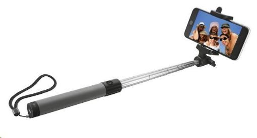 Obrázek TRUST Bezdrátová tyčka na autoportréty Bluetooth Foldable Selfie Stick - černá