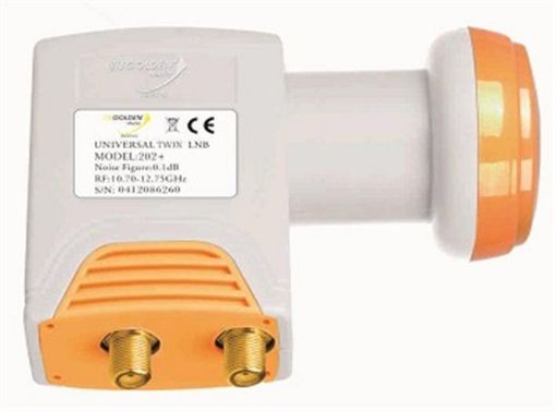 Obrázek LNB Golden Media 202+ Twin High Gain 0,1 dB