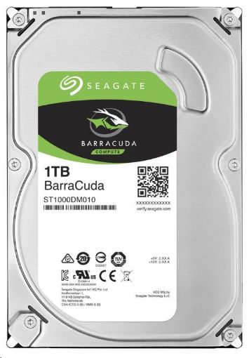 Obrázek SEAGATE HDD BARRACUDA 1TB SATAIII/600 7200RPM, 64MB cache