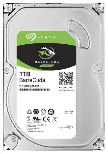 Obrázek SEAGATE HDD BARRACUDA 1TB SATAIII/600 7200RPM, 64MB cache - záruka 3 roky